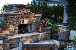 Stone Fireplace